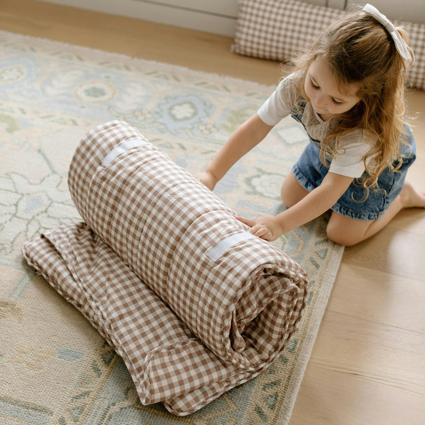 Organic Toddler Nap Roll-N-Rest Mat Set