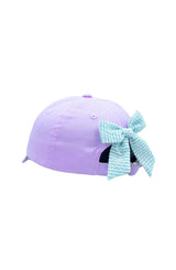 Lavender Mermaid Bow Baseball Hat - Baby & Youth