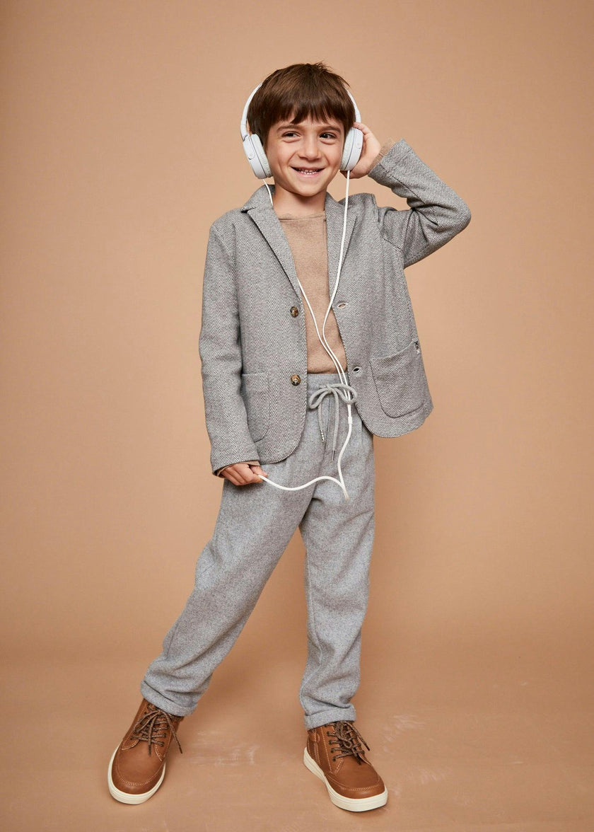 The Light Grey Flannel Jogger Trousers