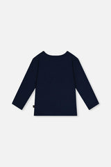 Organic Cotton T-Shirt Royal Blue And Pink