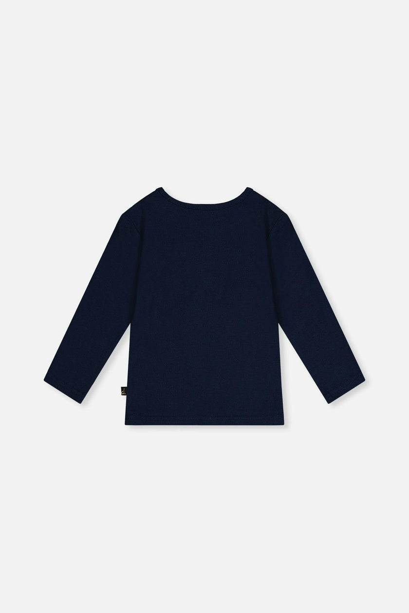 Organic Cotton T-Shirt Royal Blue And Pink