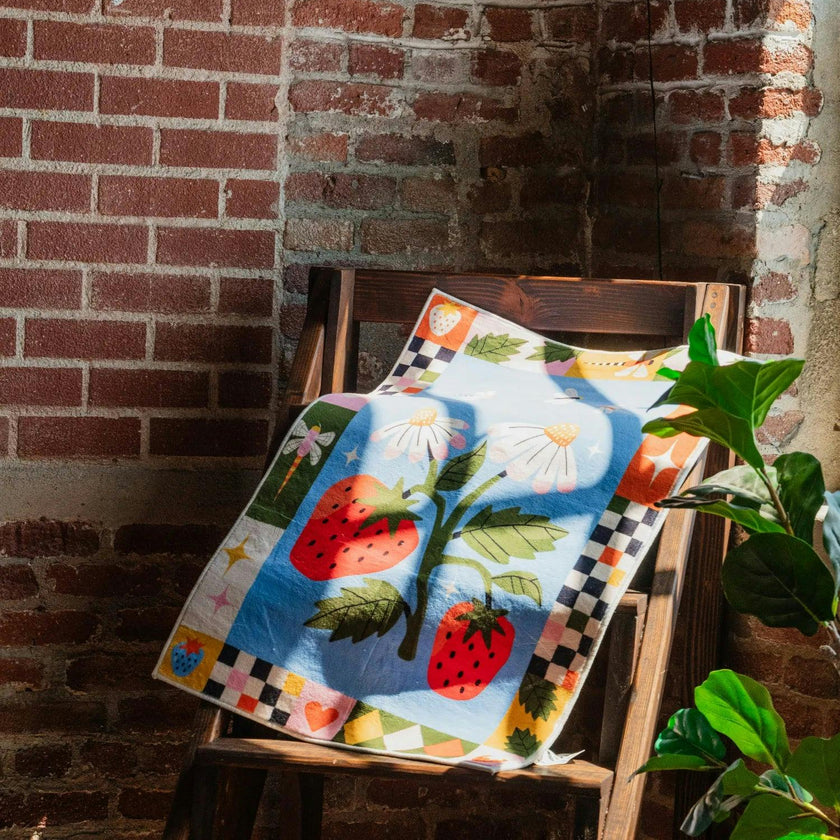 Strawberry Patch Magic Rug by Megan Roy