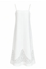 Blythe Pearl White Midi Dress