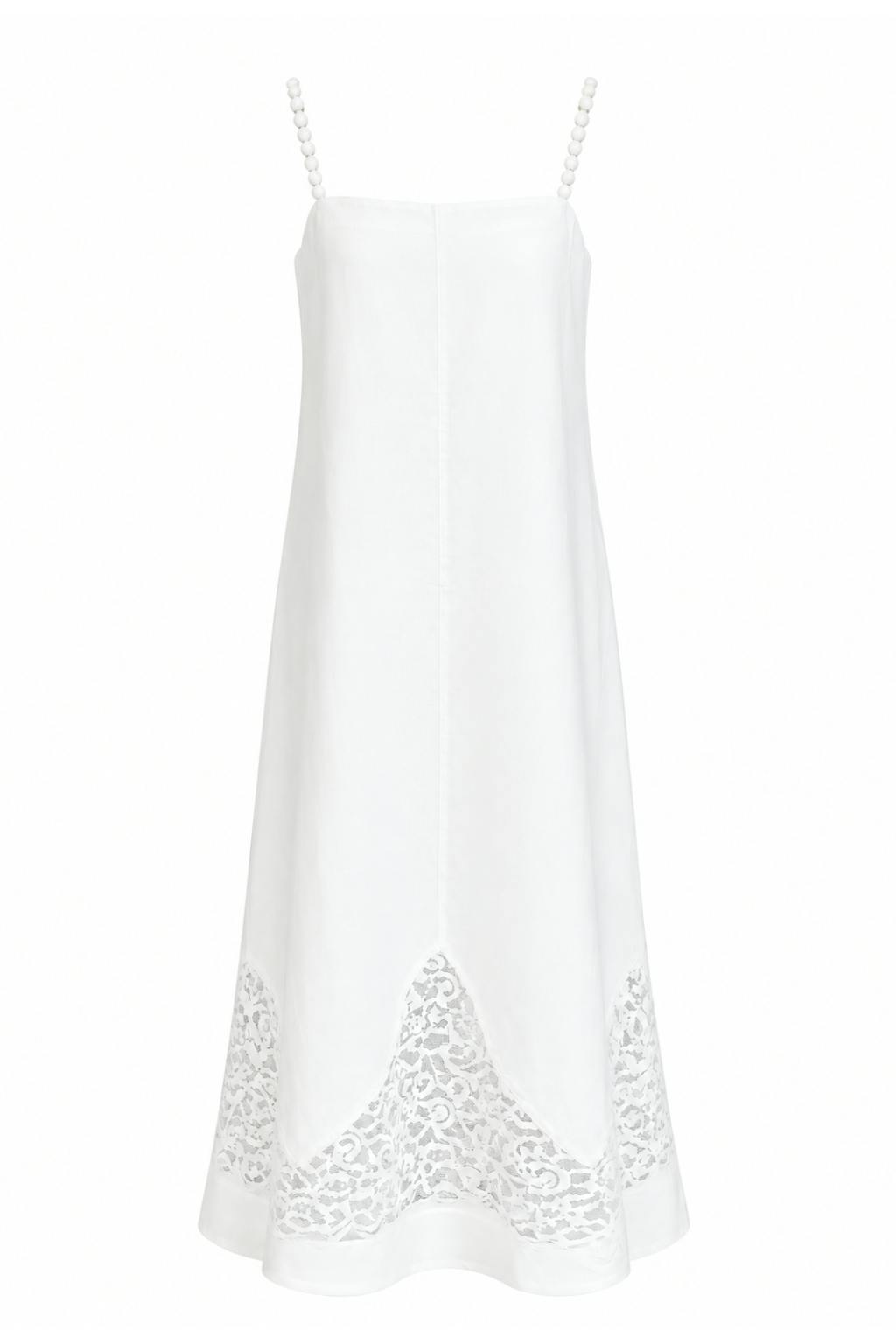 Blythe Pearl White Midi Dress