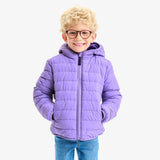 Kids reversible fleece puffer jacket