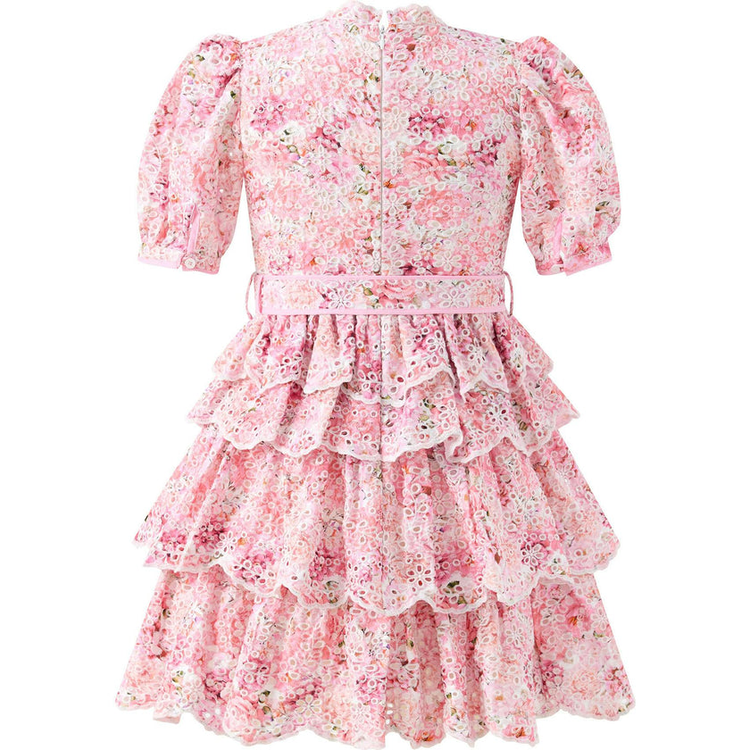 Julietta Cotton Embroidered Mini Dress