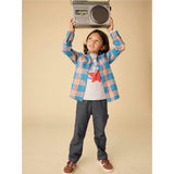 Denim-Like Carpenter Pants, Blue
