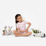 Easter Pink Kids Bamboo Short Set