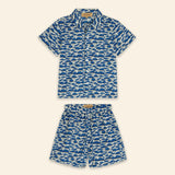 Kids Aryo Shirt and Otto Shorts Blue Mushroom
