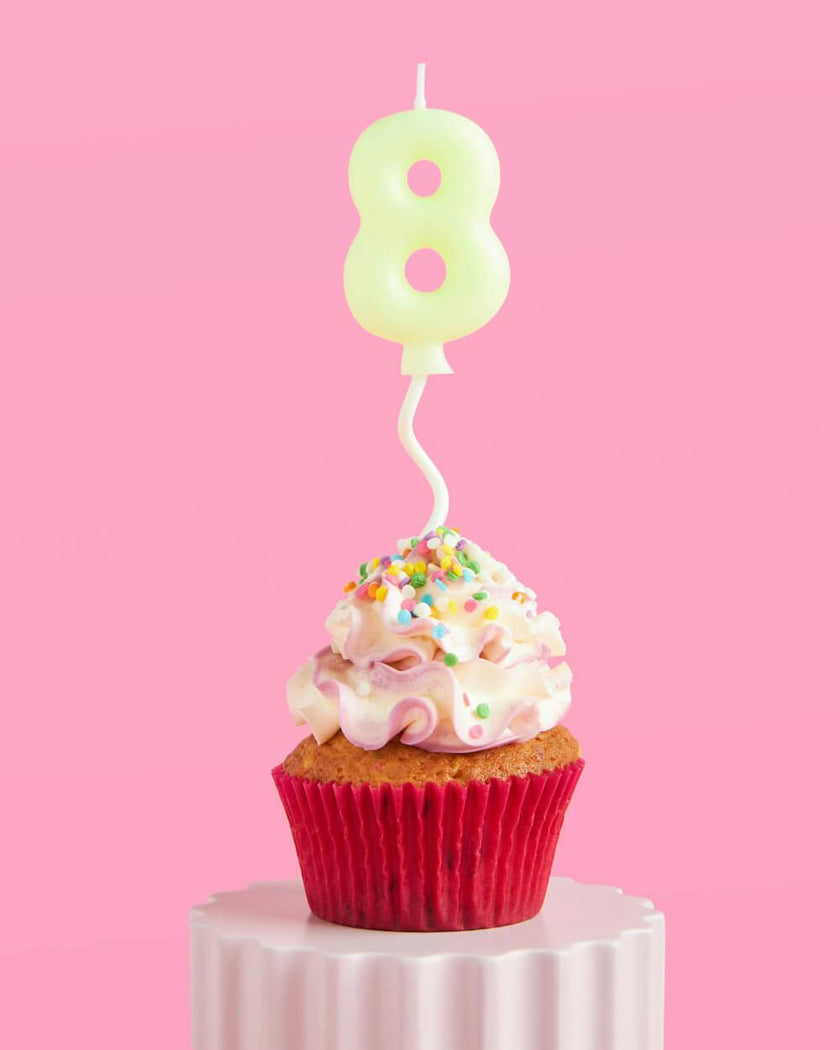 #8 Birth-YAY Candle - pastel bubble candle