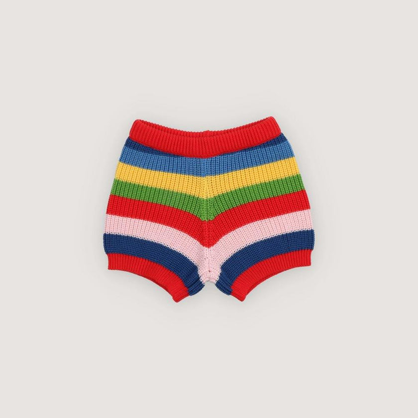 Canela Short Tulip Red Multicolor Stripes