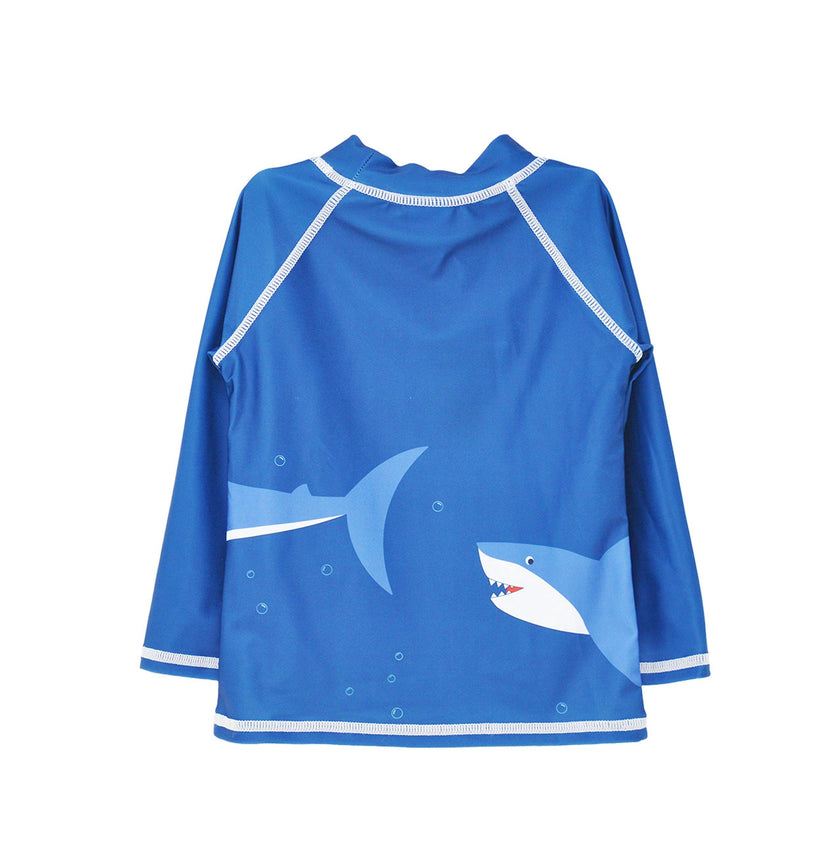 UPF 50+ Graphic Rash Guard Swim Top - G