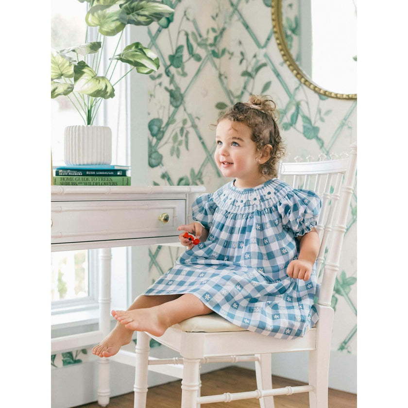 Daisy Gingham Smocked Dress (FINAL SALE)