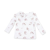 Explorer Puppy Pink - Long Sleeve Ruffle Top and Pant