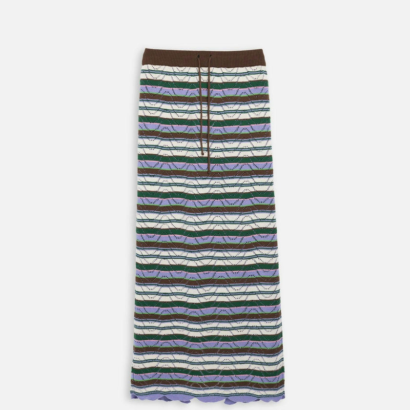 women's organic cotton midi skirt – juicy grape