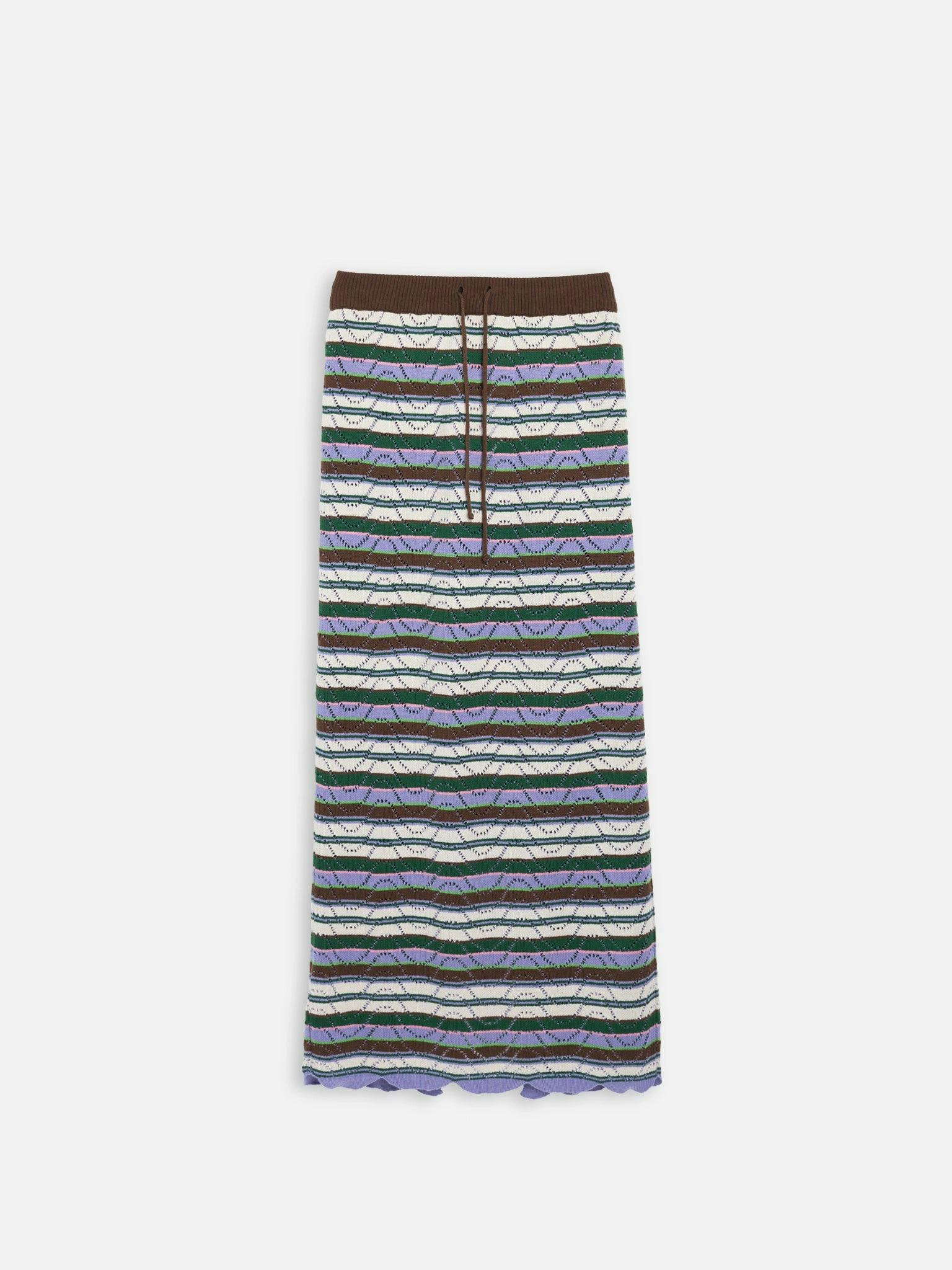 women's organic cotton midi skirt – juicy grape