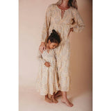 Block-Printed Women's Bohemian Dress