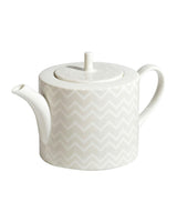 Tea Pot Or Coffee Pot Zig Zag  White Diam. 4.75"