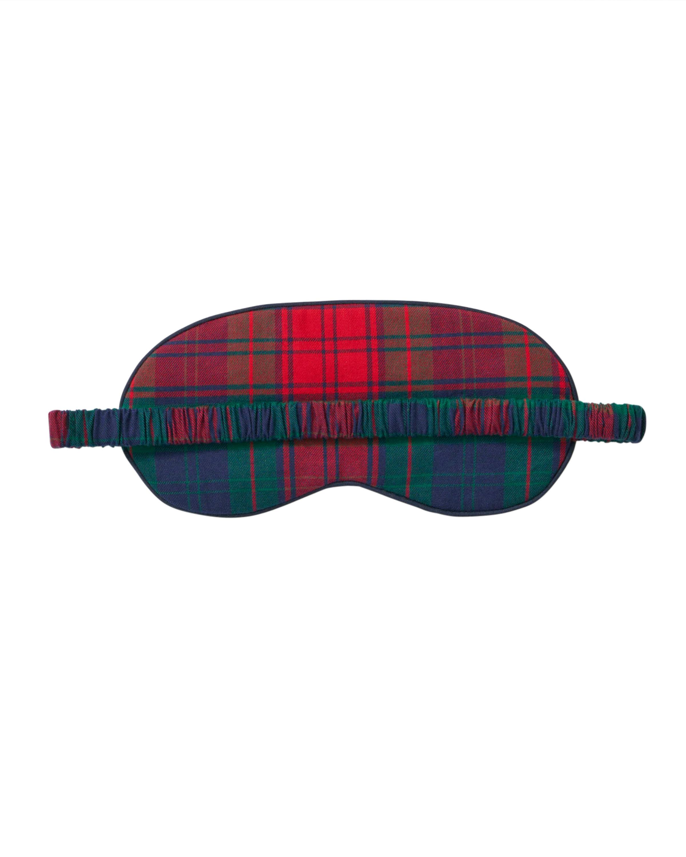 Adult's Brushed Twill Sleep Mask in St. James Tartan
