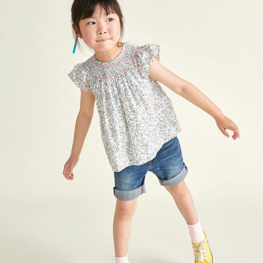 Hand-Smocked Girls Blouse Joanie