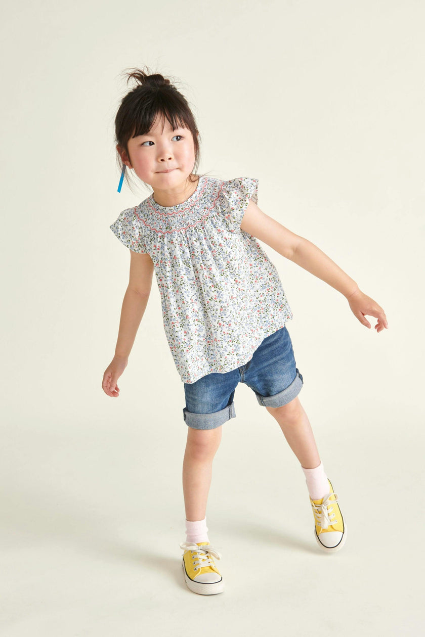 Hand-Smocked Girls Blouse Joanie