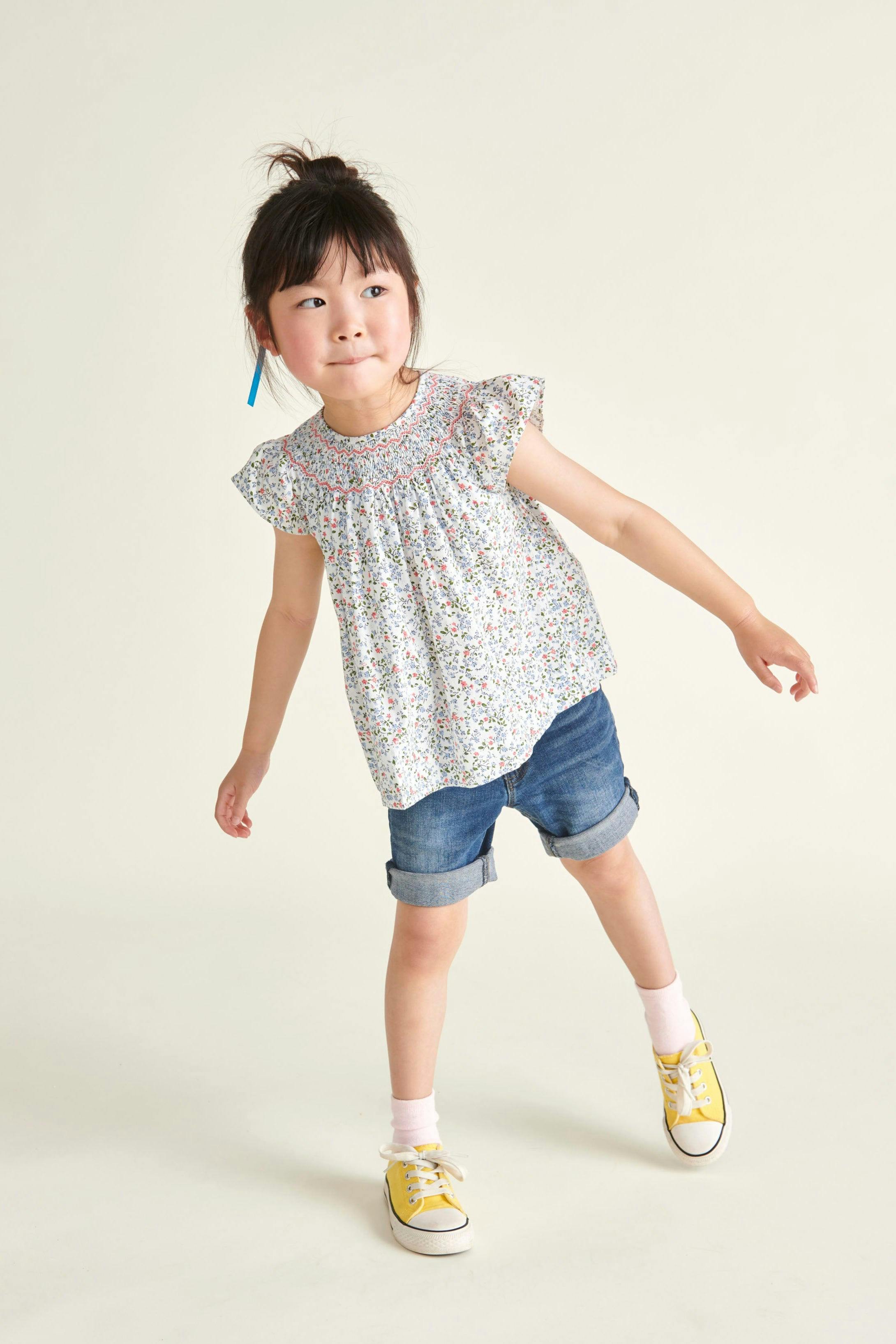 Hand-Smocked Girls Blouse Joanie