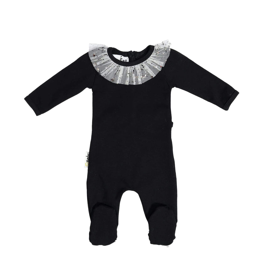 Glitter Mesh Footie
