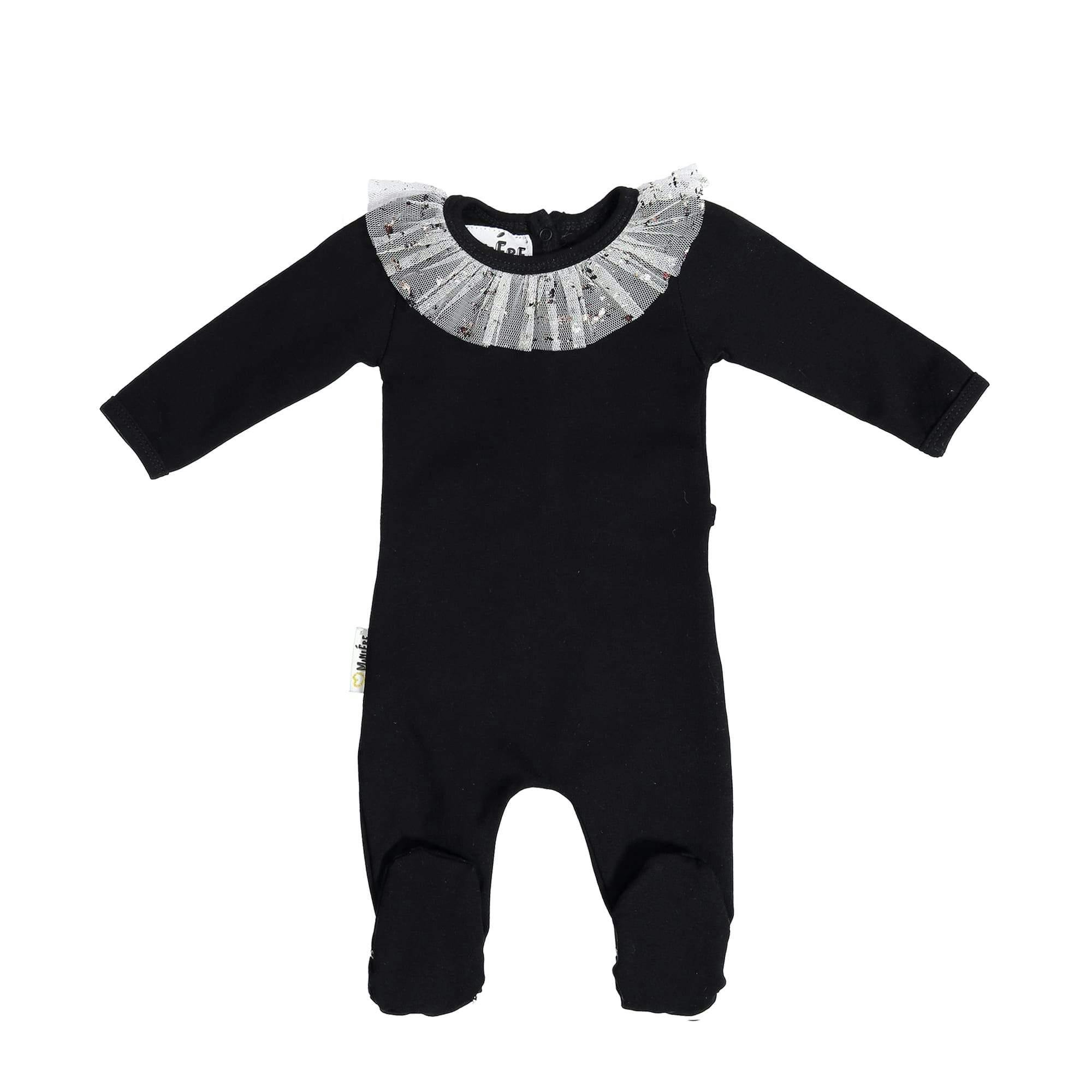 Glitter Mesh Footie
