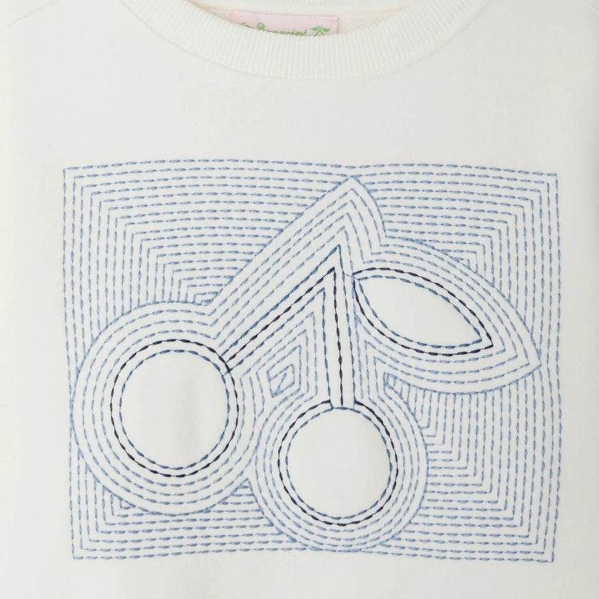 BONPOINT Gena Embroidered Cherry Sweatshirt