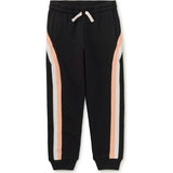Stripe Easy Fit Joggers, Black