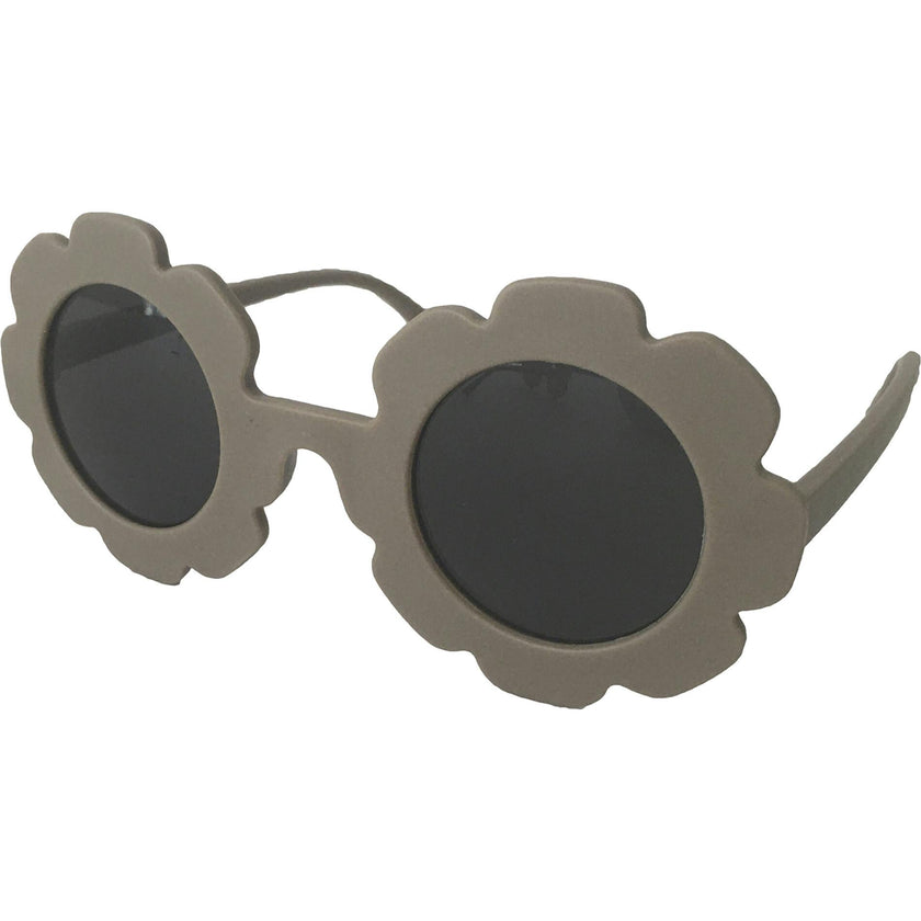 Grey Flower Sunglasses