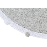 Bubbly Round Rug With Pom Poms