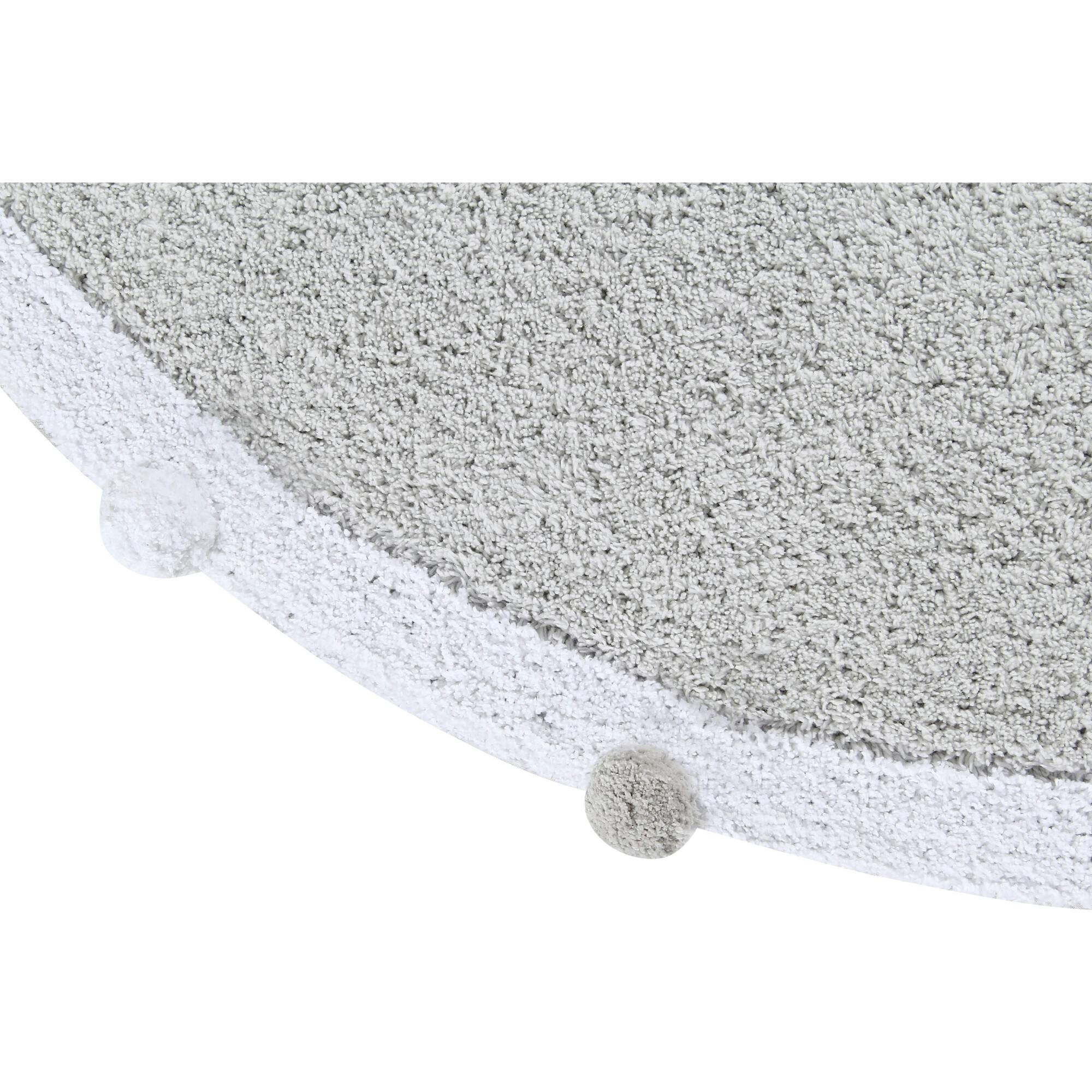 Bubbly Round Rug With Pom Poms