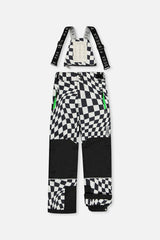 Two Piece Teknik Snowsuit White Checkered Print