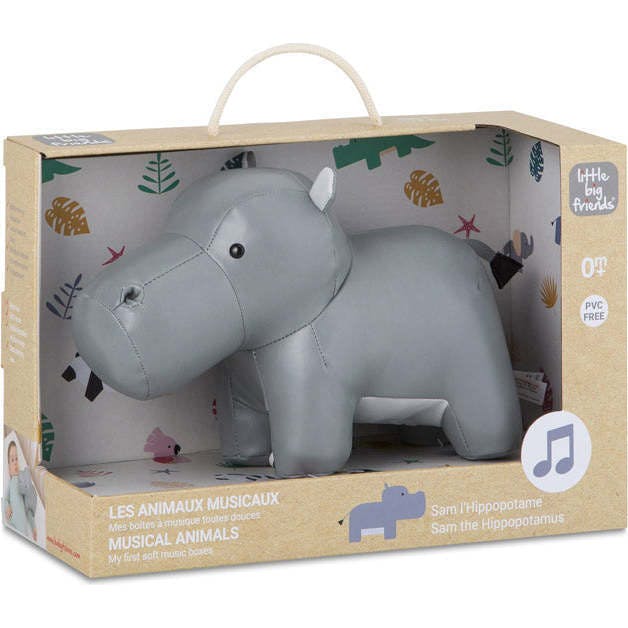 Sam the Hippopotamus -  Musical Friends Sensory Plush Toy