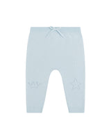 Pointelle Crown Crawler Set - Blue