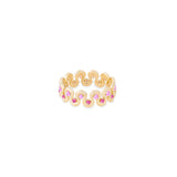 Found Squiggle Ring - Pink Sapphire