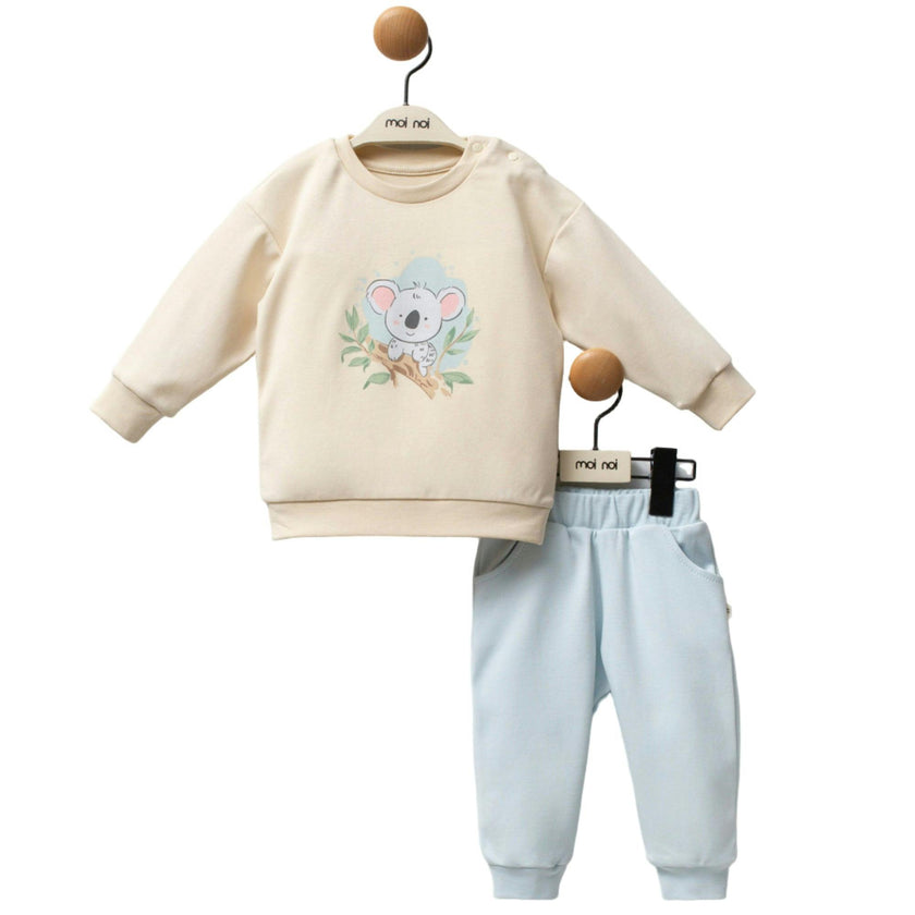 Beige Koala Sweat Set