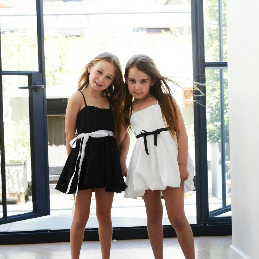Bailey White Rose Satin Ballet Dress
