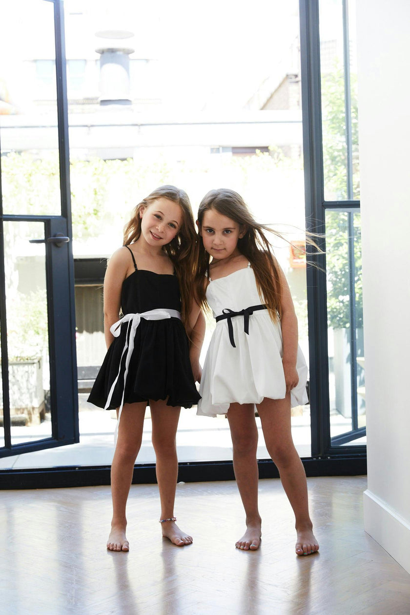 Bailey White Rose Satin Ballet Dress