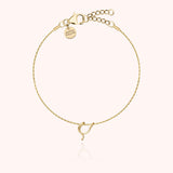 Initial Bracelet, 14k Yellow Gold Filled