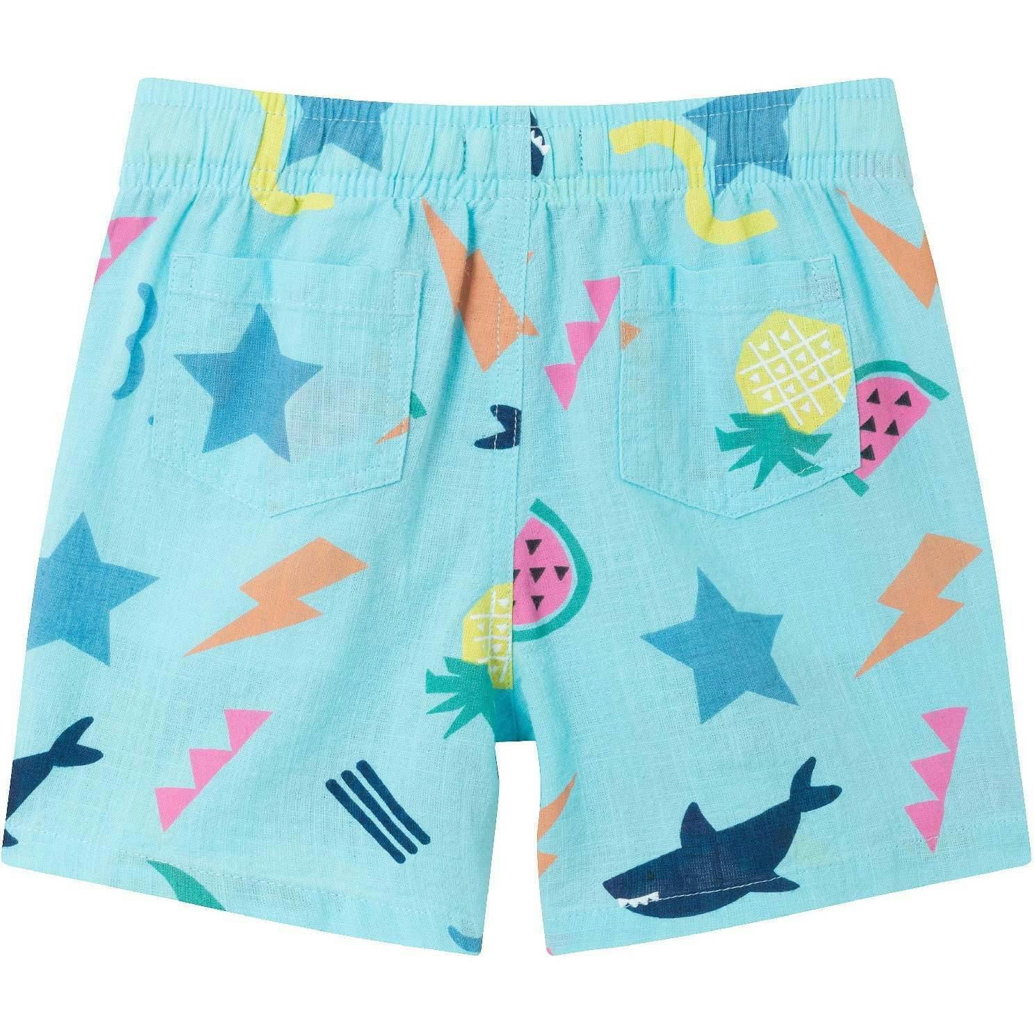 Kids 2-Piece Fun Print Matching Buttondown Set