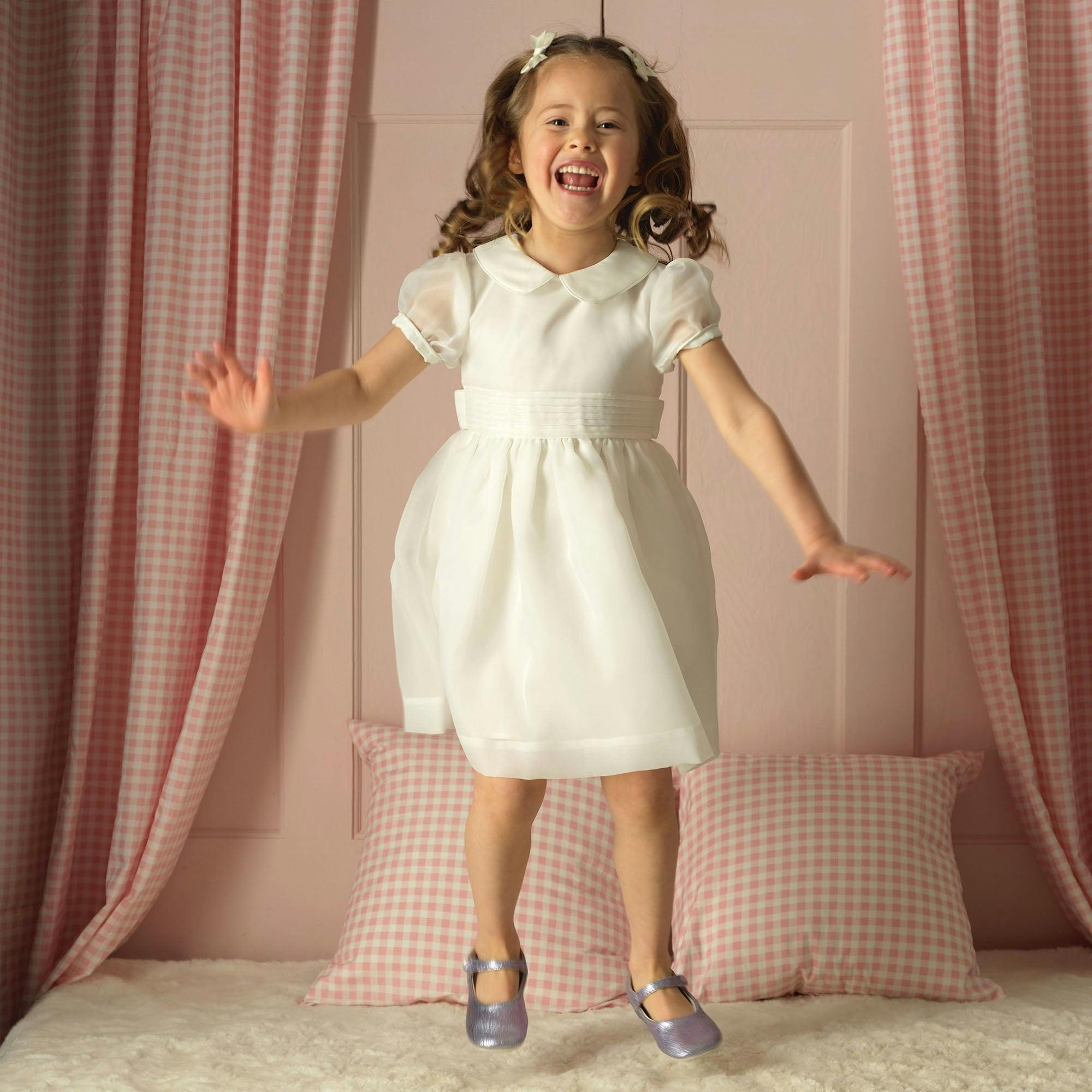 Organza Pintuck Dress