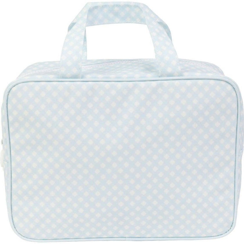 The Take It Tote in Blue Gingham