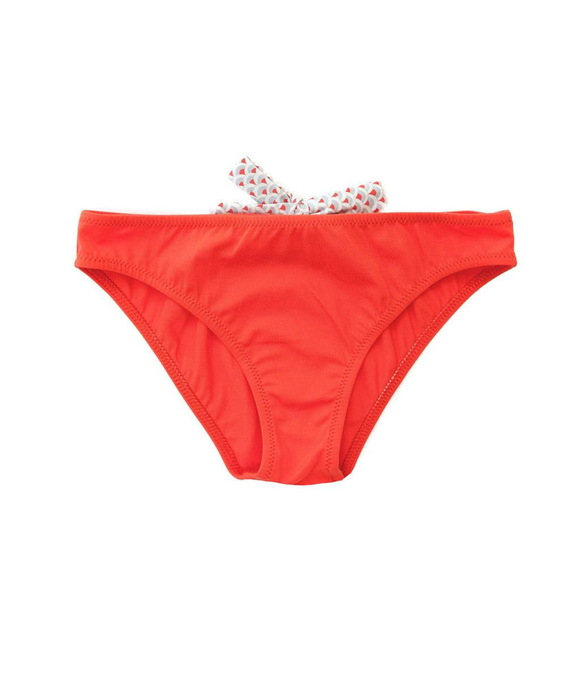 Isabella swim pants in mandarinred and scales print