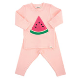 Watermelon Terry Applique Two Piece Set
