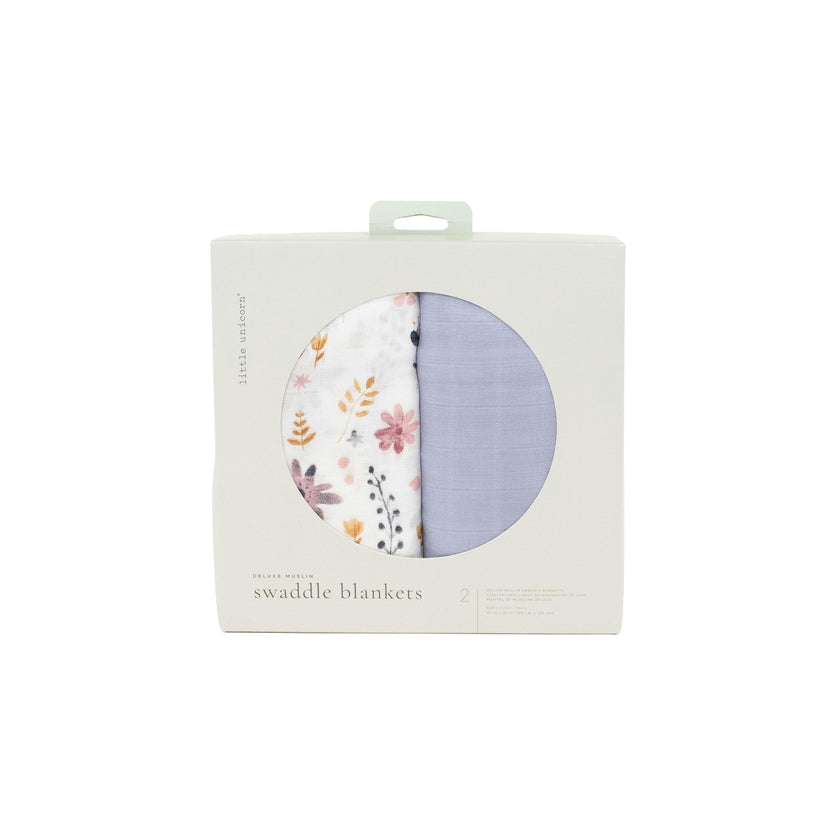 Deluxe Muslin Swaddle Blanket 2 Pack - Fairy Gardens
