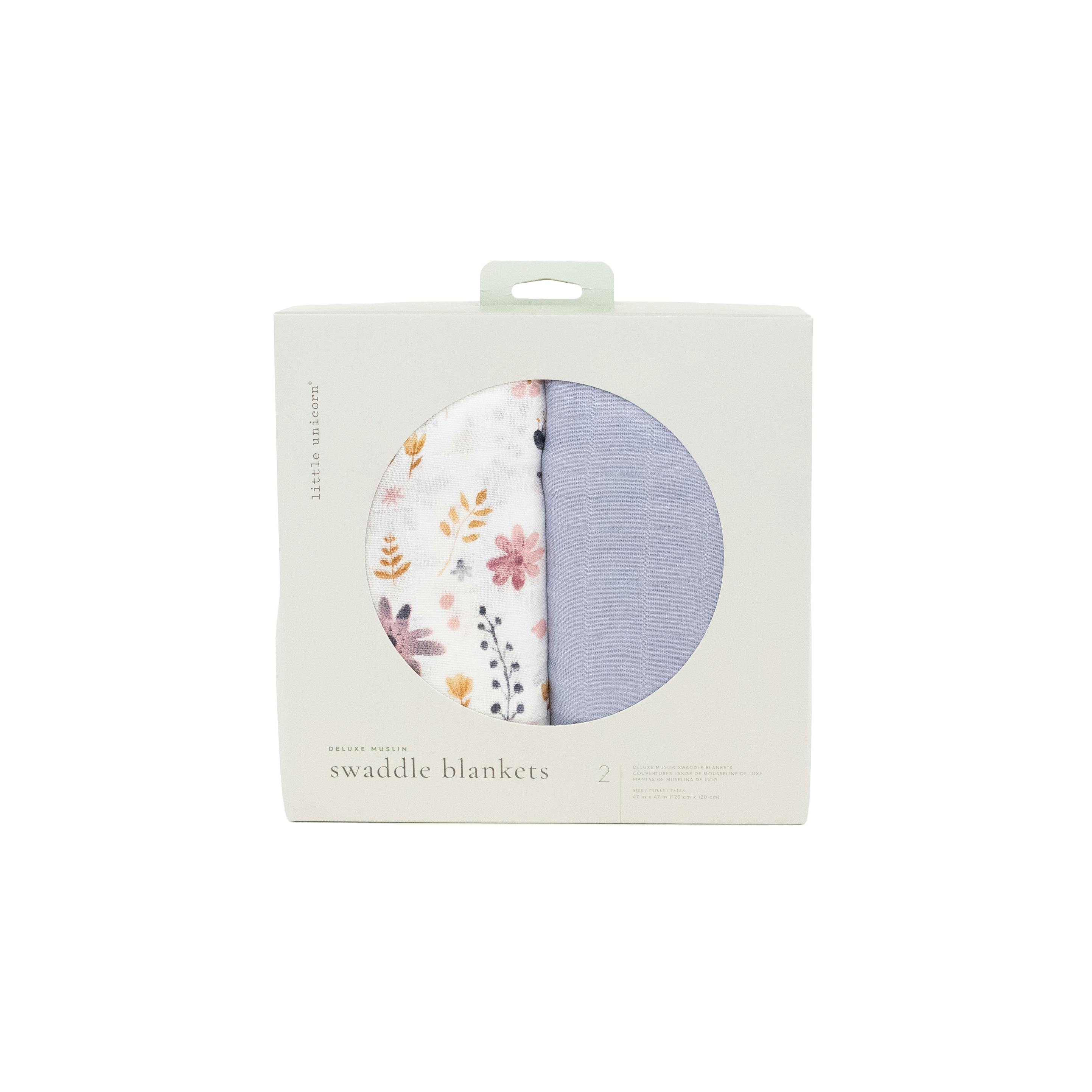 Deluxe Muslin Swaddle Blanket 2 Pack - Fairy Gardens