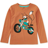 Motor Bike Graphic Tee, Brown