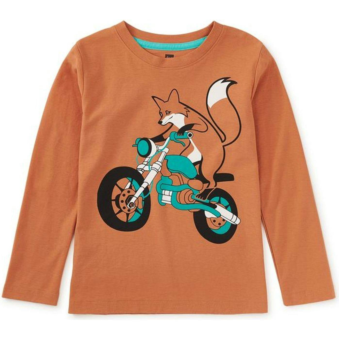 Motor Bike Graphic Tee, Brown